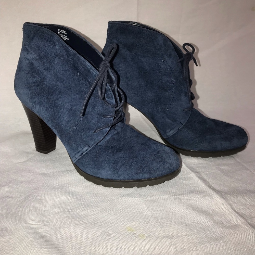 Blue Suede Bootie